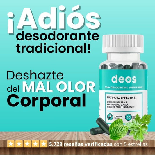 DEOS - DESODORANTE INTERNO 100% NATURAL