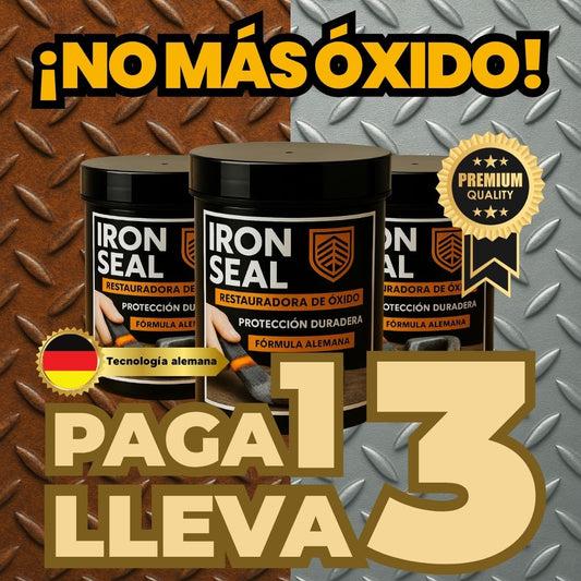 IRON SEAL: PINTURA PARA METALES - ELIMINA EL ÓXIDO EN UNA SOLA APLICACIÓN